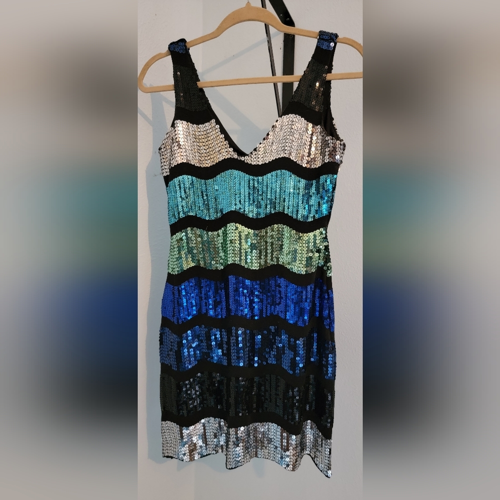 Sequin fitted dress